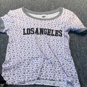 LA hearts cropped tee